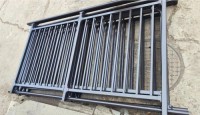 Prefabricated zinc steel protective railing.